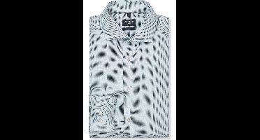 OLYMP Luxor Modern Fit Overhemd blauw, Bedrukt