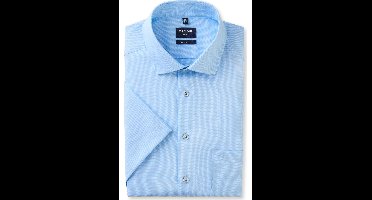 OLYMP Luxor Modern Fit Overhemd Korte mouw blauw