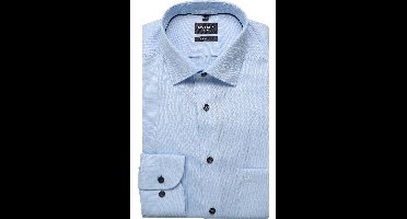 OLYMP Luxor Modern Fit Overhemd blauw, Effen