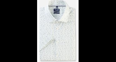 OLYMP Luxor Modern Fit Overhemd Korte mouw olijf