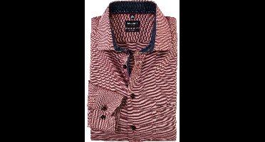 OLYMP Luxor Modern Fit Overhemd rood, Effen