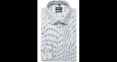 OLYMP Luxor Modern Fit Overhemd blauw, Ruit