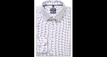 OLYMP Luxor Modern Fit Overhemd paars, Motief