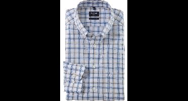 OLYMP Luxor Modern Fit Overhemd blauw, Ruit