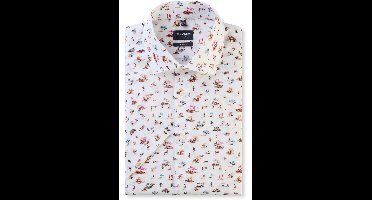 OLYMP Luxor Modern Fit Overhemd Korte mouw wit