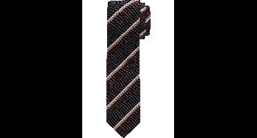 OLYMP Stropdas donkerrood, Gestreept