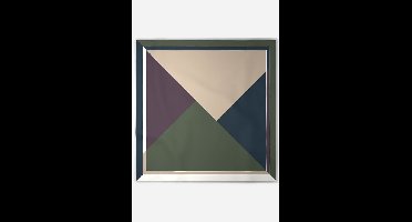 OLYMP Sjaal blauw/bruin, Bedrukt