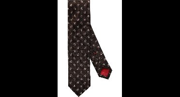 OLYMP Dunne stropdas bruin, Motief