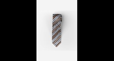 OLYMP Stropdas bruin, Gestreept