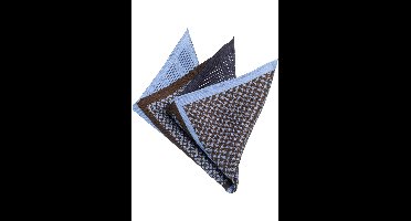 OLYMP Pochet blauw, Stippen