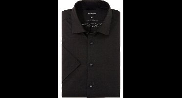 OLYMP Level Five 24/Seven Body Fit Jersey overhemd zwart, Effen