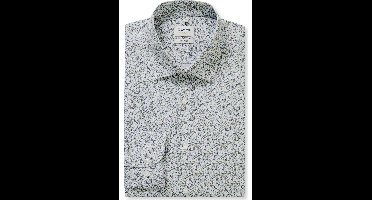 OLYMP Level Five Body Fit Overhemd groen, Bedrukt