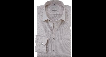 OLYMP Level Five Body Fit Overhemd natuurlijk, Faux-uni