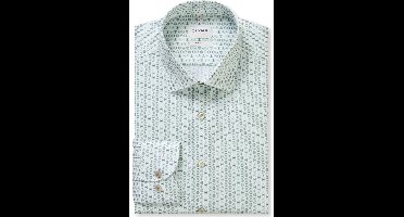 OLYMP Level Five Body Fit Overhemd groen, Bedrukt