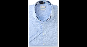 OLYMP Level Five Body Fit Overhemd Korte mouw blauw