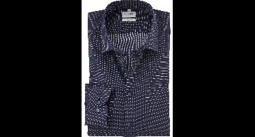 OLYMP Level Five Body Fit Overhemd nachtblauw, Faux-uni