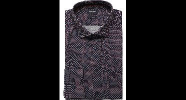 OLYMP Luxor Modern Fit Overhemd rood, Bedrukt