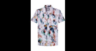 OLYMP Level Five Smart Casual Body Fit Overhemd Korte mouw wit