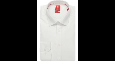 Pure Slim Fit Overhemd wit, Effen