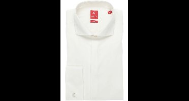 Pure Slim Fit Gala shirt crème, Effen