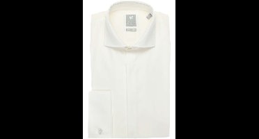 Pure Extra Slim Gala shirt crème, Effen