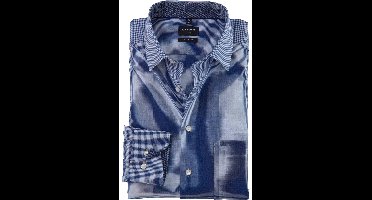 OLYMP Luxor Modern Fit Overhemd koninklijk, Vichy ruit