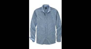 OLYMP Casual Regular Fit Overhemd blauw, Effen
