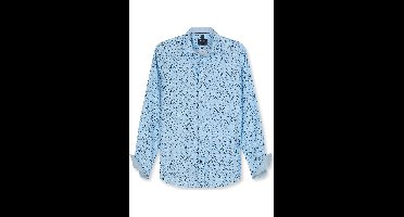 OLYMP Casual Regular Fit Overhemd blauw, Bedrukt