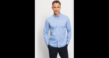 OLYMP Casual Regular Fit Overhemd blauw, Effen