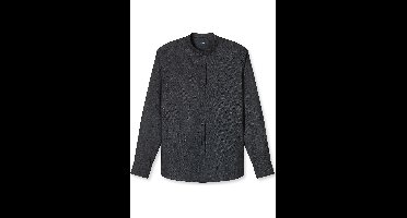 OLYMP Casual Regular Fit Overhemd zwart, Effen