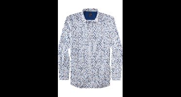 OLYMP Casual Regular Fit Overhemd wit, Bedrukt