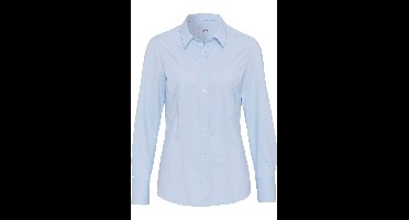 Pure Slim Fit Jersey blouse lichtblauw, Effen
