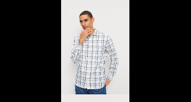OLYMP Casual Regular Fit Overhemd wit, Ruit