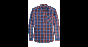 OLYMP Casual Regular Fit Overhemd bruin, Ruit
