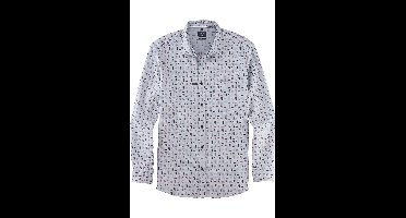 OLYMP Casual Regular Fit Overhemd blauw, Bedrukt