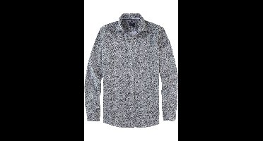 OLYMP Casual Regular Fit Overhemd grijs-groen, Bedrukt