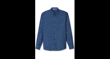 OLYMP Casual Regular Fit Overhemd blauw, Herringbone