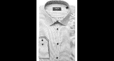 Pure Modern Fit Overhemd zilver, Faux-uni