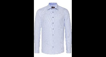 Pure Slim Fit Overhemd lichtblauw, Effen