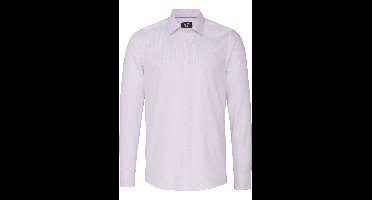 Pure Slim Fit Overhemd roze, Effen