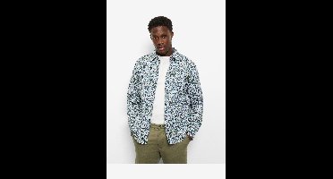 OLYMP Casual Regular Fit Overhemd groen, Bedrukt