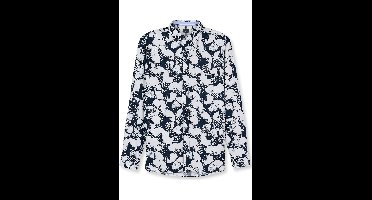 OLYMP Casual Regular Fit Overhemd blauw, Bedrukt