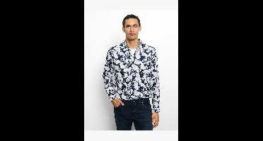 OLYMP Casual Regular Fit Overhemd blauw, Bedrukt