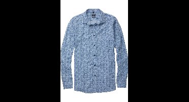 OLYMP Casual Regular Fit Overhemd lichtblauw, Bedrukt