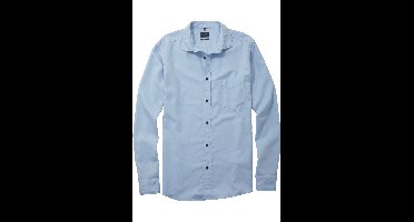 OLYMP Casual Regular Fit Overhemd lichtblauw, Effen