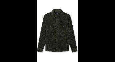 OLYMP Casual Regular Fit Overshirt groen, Effen