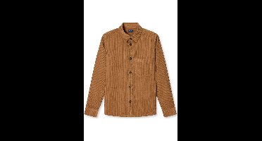 OLYMP Casual Regular Fit Overshirt bruin, Effen