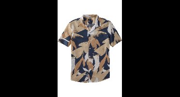 OLYMP Casual Regular Fit Overhemd Korte mouw beige