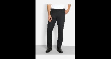 OLYMP Casual Regular Fit Broek zwart, Effen