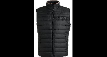 BOSS Regular Fit Vest zwart, Effen